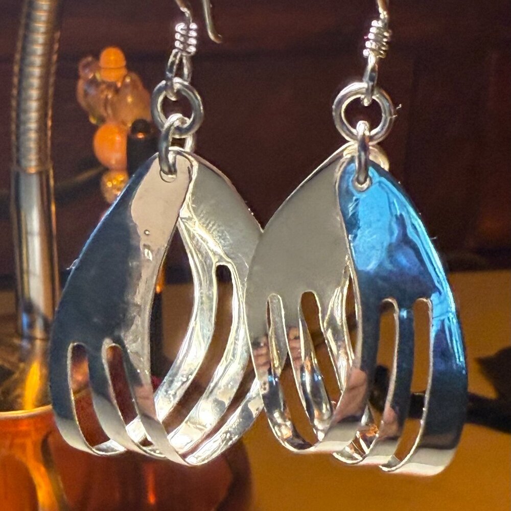 Silver earrings - Picture 4 of 4